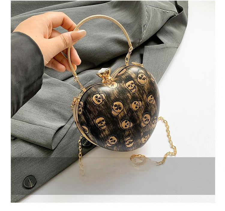 Evening bag high-quality texture heart-shaped small bag