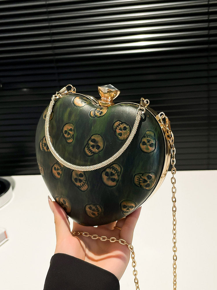 Evening bag high-quality texture heart-shaped small bag