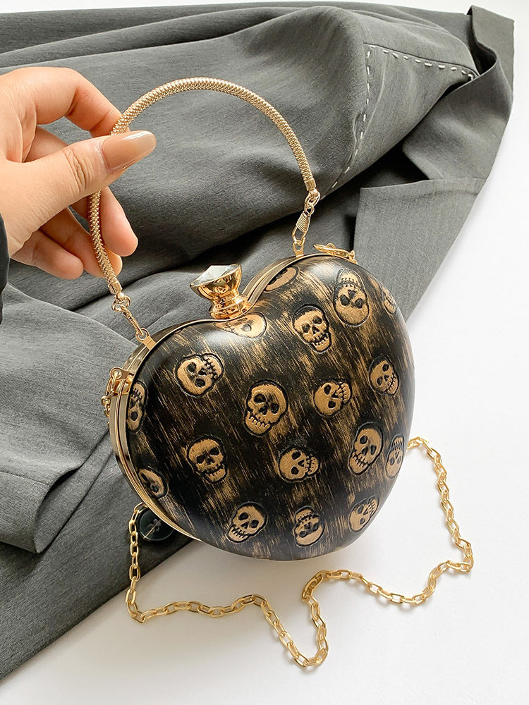 Evening bag high-quality texture heart-shaped small bag