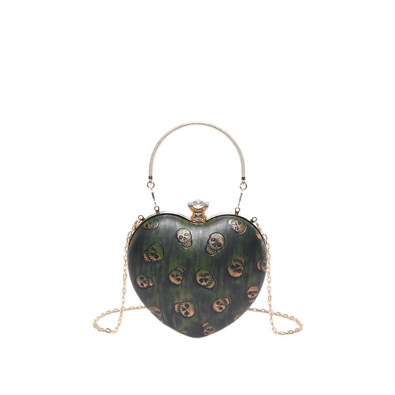 Evening bag high-quality texture heart-shaped small bag