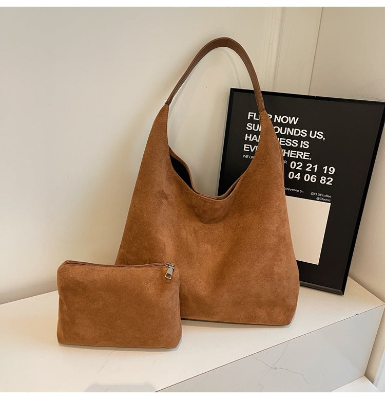 New autumn and winter popular large capacity shoulder bag popular bucket bag