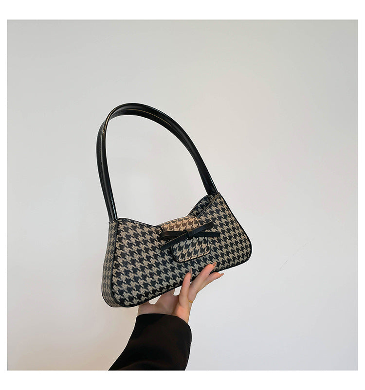 Small bow leopard bag